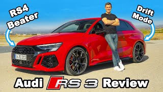 New Audi RS3 review  its 060mph amp 14 mile will blow your mind [upl. by Camel192]