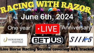 LIVE Horse Racing action handicapping Churchill Downs Woodbine Charlestown and more [upl. by Eelaroc]