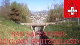 4K MONTE SAN SALVATORE TO LUGANO CITY SWITZERLAND [upl. by Maxy554]