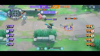 Pokémon UNITE Some pretty clean Lucario Extreme Speed gameplay [upl. by Aikemehs]