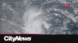 Hurricane Beryl intensifies to category 4 storm [upl. by Submuloc]