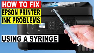 How To Fix BLACK INK NOT PRINTING  COLOR PROBLEM ON EPSON L5290 L5190 L3250 L3210 L3150 etc [upl. by Jo-Ann]