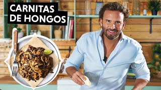 Carnitas de hongos  Carnitas vegetarianas  Carnitas plantbased  ChefOropeza [upl. by Olen]