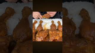 Chicken leg piecerice🍗🍚mukbangeatingshow indianstreetfood maltispiceloveyoutubeshorts shorts [upl. by Pero]