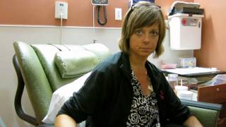 Breast cancer Amys first chemotherapy treatment [upl. by Hajile]