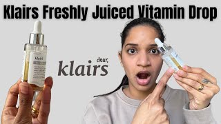 Klairs Freshly Juiced Vitamin Drop Serum Review it turned yellow [upl. by Lodhia688]