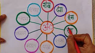 Learn Ang ki matra vale shabd in Hindi 🔴🔴🟡 [upl. by Murry]