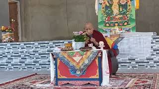 H H 104th Gaden Tri Rinpoche visit Guru Tenpai Dronme Vidyalaya at Shakya Choeling Labao [upl. by Clift]