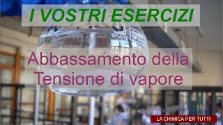 Esercizi di chimica Abbassamento della tensione di vapore [upl. by Nial485]