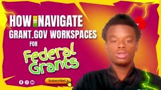 How to Navigate Grantsgov Workspaces for Federal Grants [upl. by Katina848]