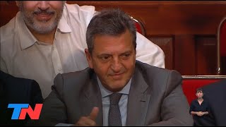 APERTURA SESIONES Alberto Fernández elogió a Sergio Massa por asumir como ministro de Economía [upl. by Jaella]