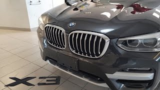 2021 BMW X3 xDrive30i Dark Graphite Pearl with Black Vernasca Leather [upl. by Odnumyer697]