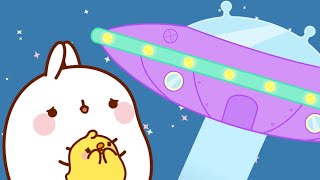 Molang and Piu Piu and The Alien SPACESHIP 👽  Funny Compilation For Kids [upl. by Rovit]