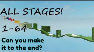 DOODEs Glitch Per Difficulty Chart Obby ALL STAGES 1  64 [upl. by Linnell]