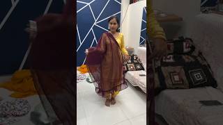 how to make a unique Dupatta design  dupatte ka size kya hota haishorts [upl. by Inaffets]