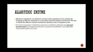 Allosteric enzyme and its regulation  Microbiology notes [upl. by Lyrradal201]