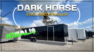 The BEST ENCLOSED Trailer  Dark Horse 28FT VNOSE [upl. by Yorztif989]