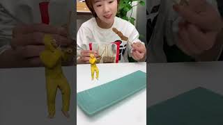 Bandar Mama Chicken Stick 🥳 mini wood toy wood working art skill short cartoon viral trending [upl. by Otsuaf]