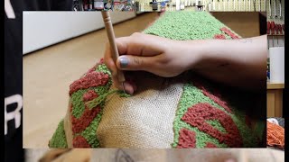 Rug Hooking Tutorial with Ashley Hemmings [upl. by Ahsiekam]