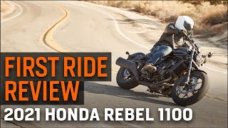 2021 Honda Rebel 1100 First Ride Review [upl. by Lamag]