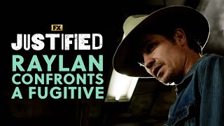 Raylan Confronts a Fugitive  Scene  Justified  FX [upl. by Brooke]