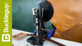 Using a Hand Operated Hole Punch Machine for Leather Craft Projects [upl. by Nami]