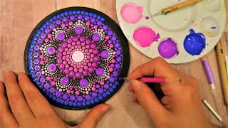 SIMPLE Dot Mandala Painting For BEGINNERS  Lydia May [upl. by Ludovick282]