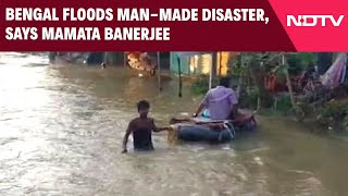 Bengal Floods  West Bengal Floods ManMade Disaster Says Mamata Banerjee [upl. by Nahtaj699]