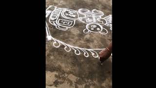 School theme special rangolireading rangoli [upl. by Nahta]