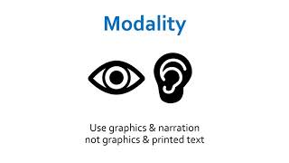 Modality Principle  The 12 Multimedia Instructional Principles [upl. by Eriha]