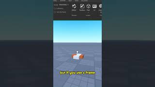 Roblox CFrame roblox robloxstudio robloxdevelopment tutorial robloxedit robloxdev shorts [upl. by Joo]