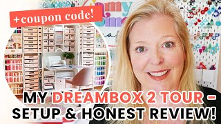 Dreambox 2 Tour  My Craft Room Setup amp Honest Review  a coupon code [upl. by Granniah]