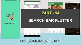 Search Bar Flutter to Select Products  14  Flutter Ecommerce App With Firebase [upl. by Maggio503]