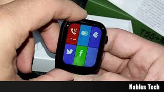 T55 max smartwatch review T55 watch 7 best apple watch series 7 clone 2022 [upl. by Lisbeth530]