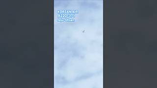 부산 하늘 위를 지나가는 울산행 대한항공 KOREAN AIR From Jeju to Ulsan planespotting shorts [upl. by Lazes]