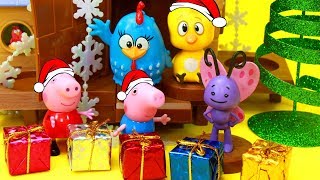 Galinha Pintadinha Natal Peppa Pig Brinquedos Surpresas Pintinho Amarelinho Galinheiro Presentes [upl. by Arleta]