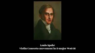 Louis Spohr  Violin Concerto Movement in D major WoO 16 [upl. by Ranie764]