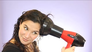 Diffusing Wavy Hair with Cristina  GLOSSARY [upl. by Gosney]