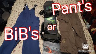 are snowboard bibs better than pants [upl. by Nnyla]