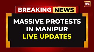 Manipur Violence Live Updates  Clashes Erupts In Manipur  Imphal Protests Breaking News [upl. by Meredithe]