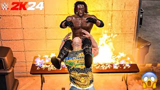 The Rock Sets Booker T on Fire Insane WWE Moment [upl. by Oicul]