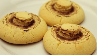 Turkish Mushroom Shaped Cookies with Starch and Cocoa [upl. by Idmann]