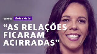 FLÁVIA REIS sobre COMPORTAMENTO de GKAY e CLIMA em quotTRAVESSIAquot [upl. by Ahsilak]