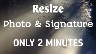 How to resize photo amp signature in registration form for online [upl. by Anniroc]