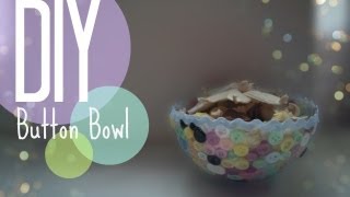 DIY How to make a button bowl  CuteNailPolishArt [upl. by Latham]