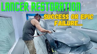 Mitsubishi Lancer Restoration  First Time Painting  Unbelievable Transformation [upl. by Anerev]