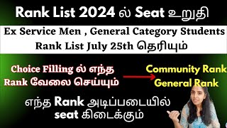 🔴🟢TN Paramedical Rank List 2024 July 25th தெரியும்  Tanuvas Rank List 2024 RankList ல் Seat உறுதி [upl. by Lseil]