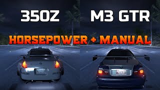 Nissan 350Z vs BMW M3 GTR  Need for Speed Carbon Drag Race [upl. by Hplar967]