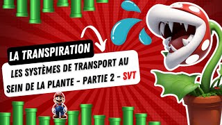 La transpiration des plantes Les systèmes de transport au sein de la plante Partie 2 SVT [upl. by Naihtsirc]