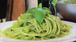 PESTO alla GENOVESE SENZA TANTE STORIE pasta al pesto alla genovese pasta pesto genovese [upl. by Baese]